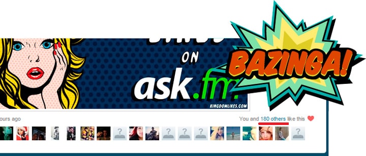 180 Likes in ask.fm question 