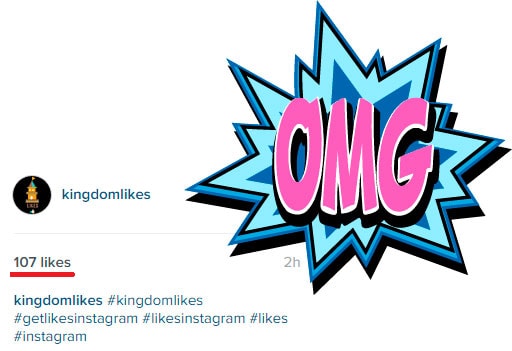 KingdomLikes 107 in only 2 hours