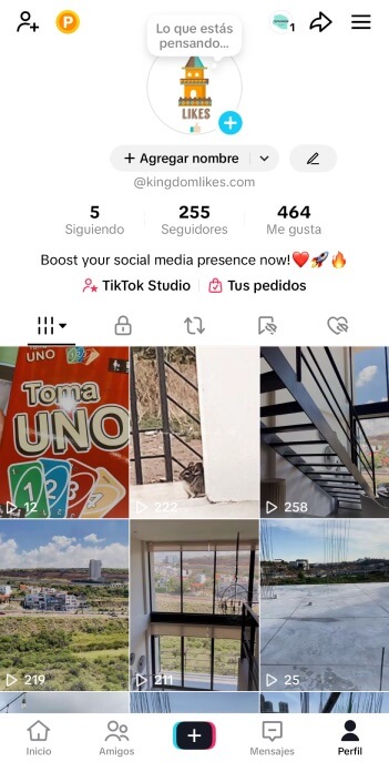 Kingdomlikes account tiktok